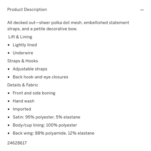 VICTORIA'S SECRET DREAM ANGELS Lightly Lined Bow BUSTIER BRA Size 32C - Picture 4 of 8